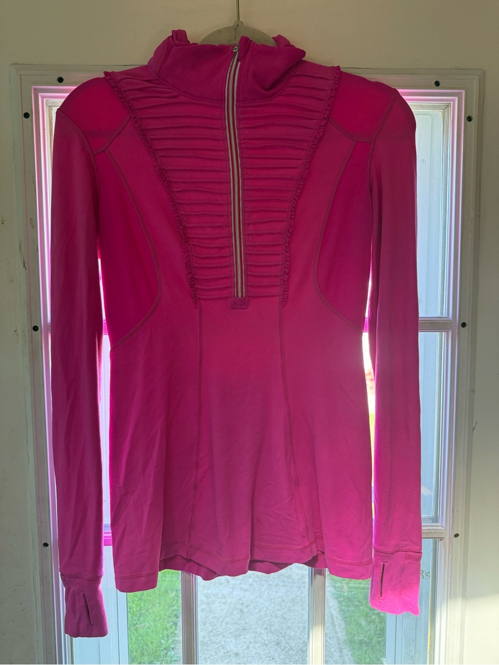 lululemon athletica Hot Pink Half-Zip Long Sleeve Pullover